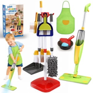 EUCOCO Kids Cleaning Set: Spray Mop Toy for Toddlers 3+