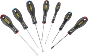 Stanley FatMax 7-Piece Screwdriver Set, Parallel/Flared/Pozi