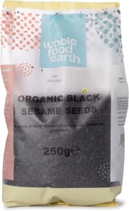 Wholefood Earth Organic Black Sesame Seeds 250g Raw GMO Free - £3.78 S&S