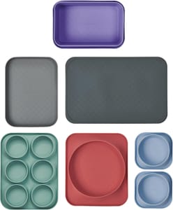 MasterClass 7-Piece Silicone Bakeware Set, Oven Safe, Non-Toxic, Non-Stick