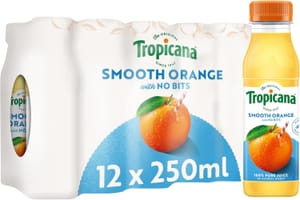 Tropicana Pure Smooth Orange Juice 250ml X12