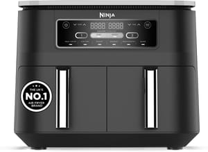 Ninja Foodi 6-in-1 Dual Zone Air Fryer, 2 Drawers, Black