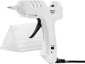 Amazon Basics Hot Glue Gun Kit with 30 Glue Sticks, 20w