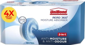 Prime Day Deal: UniBond AERO 360 Moisture Absorber Refill Tabs 4 X 450g