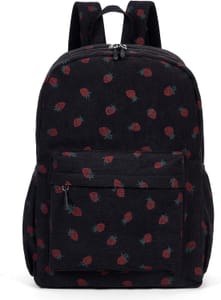 Prime Day Deal: HiTotes Strawberry Corduroy Backpack Kawaii School Bag