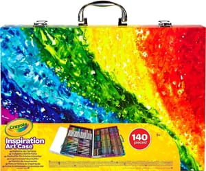 Prime Day Deal: Crayola Inspiration Art Case Rainbow - 140-Piece Set for Kids 5+