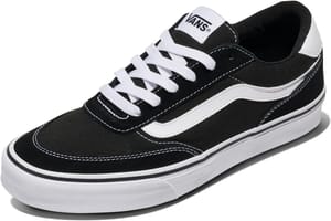 Vans Men's Brooklyn LS Black White Size 8/42