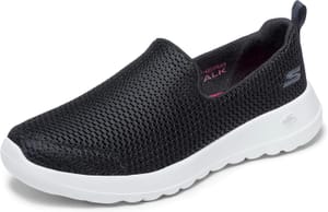 Skechers Women's Go Walk Joy Trainers, Black/White Trim, UK 3