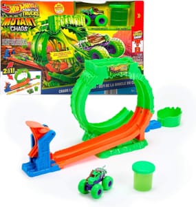 Hot Wheels Monster Trucks Mutant Chaos Loop Challenge Playset