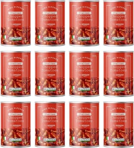 By Amazon Italian Chopped Tomatoes, 400g, Pack of 12
