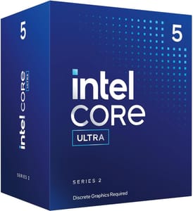 Intel Core Ultra 5 Desktop Processor 225F, 10-Core, 4.9 GHz