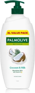 4 X 750ml Palmolive Coconut Shower Gel Pump
