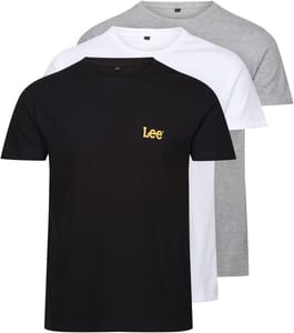 Lee Larkin Men's T-Shirt Black/White/Grey UK