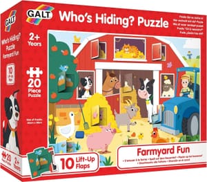 Galt Whos Hiding? Farmyard Fun Jigsaw Puzzle, 20 Pieces