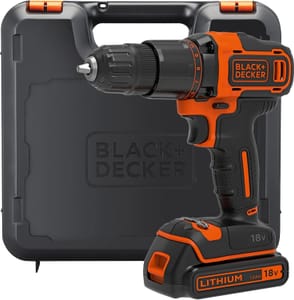 BLACK+DECKER 18V Cordless Hammer Drill BCD700S1K-GB