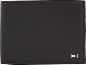 Tommy Hilfiger Men's Eton Wallet with Coin Pocket, Black