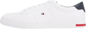 Tommy Hilfiger Men's Essential Leather Detail Vulcanised Trainers White 10