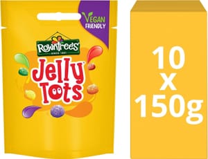 10 x 150g Rowntree's Jelly Tots Sweets Sharing Bags (£6.41/£5.74 S&S)
