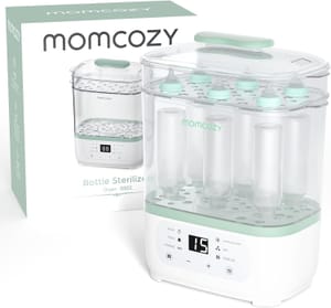 Momcozy 8-in-1 Steam Bottle Steriliser and Dryer for 8 Bottles