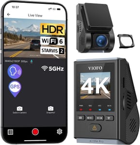 VIOFO A119M Mini 4K HDR Dash Cam, Parking, WiFi 6