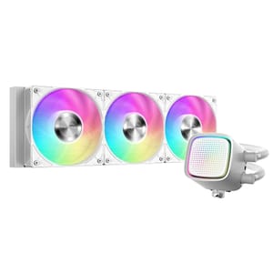 SAMA L50 360mm ARGB Liquid CPU Cooler, Infinity Mirror, White