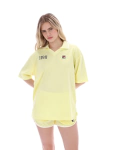 Fila Wax Yellow Vernazza Football Collar Tee