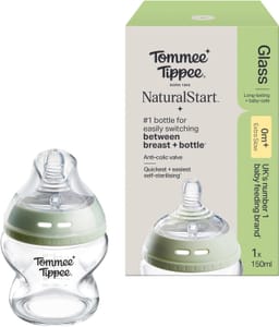 Tommee Tippee Closer to Nature Baby Bottle Glass Anti-Colic 150ml