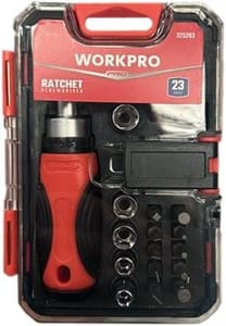 Halfords WorkPro 23-Piece Ratchet Screwdriver Set
