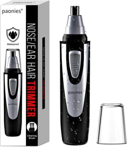 Paonies Nose Hair Trimmer, IPX7 Waterproof, Easy Clean