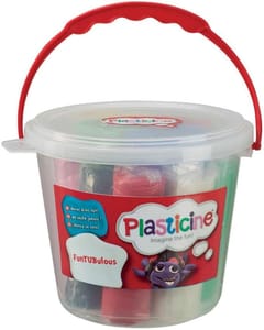 Prime Deal: Plasticine Modelling Clay, Soft, Non-Hardening; 8 Sticks in Bucket