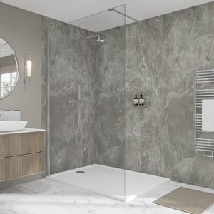 Wetwall Elite Double Post Formed Scafell Slate Shower Panel 2420 X 580mm