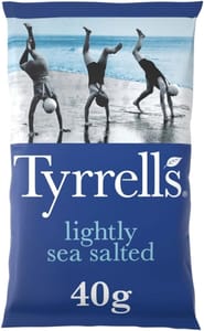 Tyrrells Crisps Lightly Sea Salted 40g Multipack 24 - £13.11 S&S