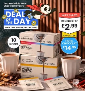 Hotel Chocolat Fire & Ice Ltd Edition Or Peanut Butter Hot Chocolate Sachets