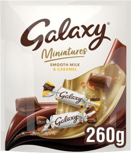 Galaxy Smooth Milk Chocolate Christmas Sharing Pouch 260g