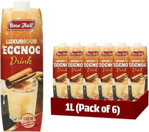 Rose Hall Luxurious Eggnog Drink 1L Ready-to-Serve (Pack of 6) - £19.25 S&S