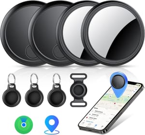 Air Tracker Tags 4-Pack for Apple Find My IP67 Waterproof