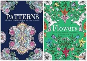 BG Adult A4 Colouring Set: Patterns and Flowers (2)