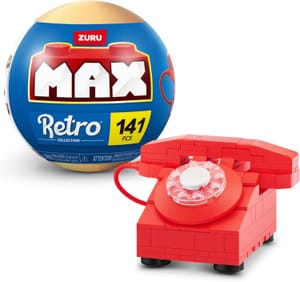 MAX Premium Retro Collectible Minis, 141 PCs Telephone Building Bricks by ZURU