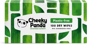 Cheeky Panda Bamboo Dry Wipes, Pack of 100, Ultra Soft - £2.85 S&S