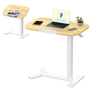 FLEXISPOT Pneumatic Standing Desk, 60 X 40 Cm, Maple