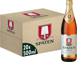 Spaten Mnchner Hell Lager 5.2% 20x500ml Packaging May Vary