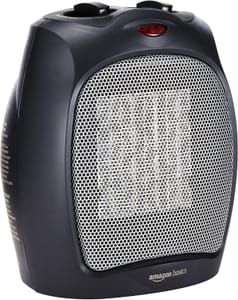 Amazon Basics 1800W Ceramic Space Heater with Adjustable Thermostat