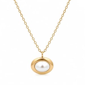Morgan Pearl Necklace - Gold