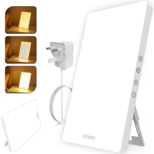 SAD Lamp 12-Inch, 15000 Lux, 3-Color Temperature, Timer, Touch