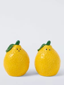 John Lewis Lemon Stoneware Salt & Pepper Shakers, Yellow