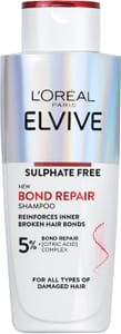 LOral Elvive Bond Repair Sulphate-Free Shampoo for Damaged Hair 200ml