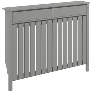 HOMCOM Radiator Cover with Drawers, Grey
