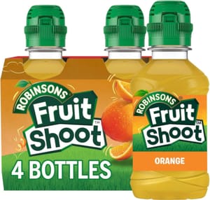 Robinsons Fruit Shoot Orange Juice, 200ml Bottle, 4 Pack - £1.49 S&S
