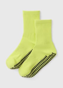 Boys Neon Football Grippy Socks (Younger 6-Older 6.5) 4-6.5