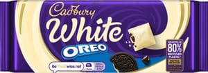 Cadbury Oreo White Chocolate Bar with Biscuit Pieces - £1.28 S&S